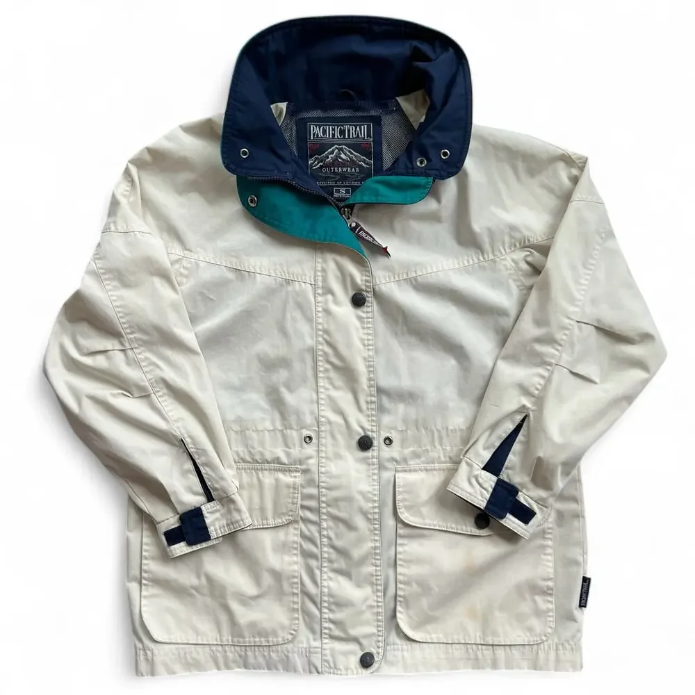 Vintage Pacific Trail Sailing Yacht Regatta Parka Jacket Coat S London Fog Long - Picture 2 of 11